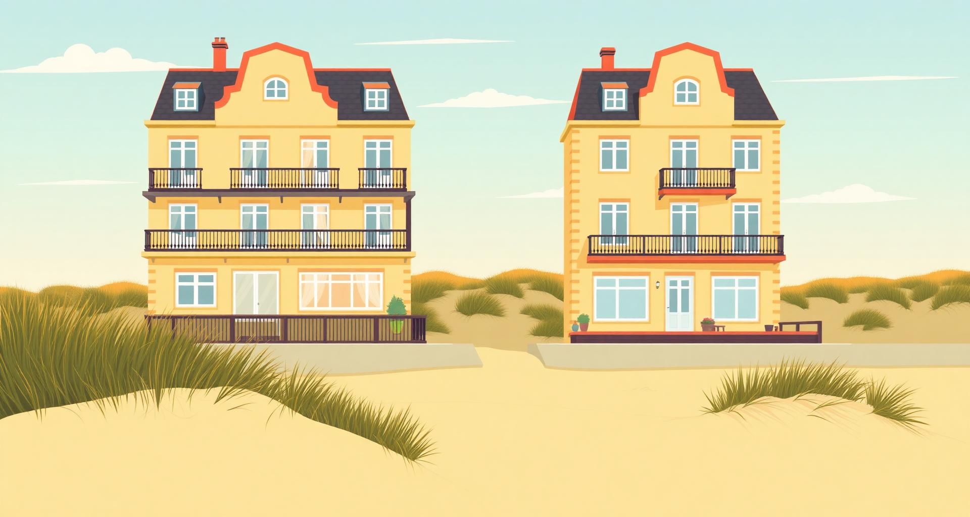 Twee familieappartementen aan de Belgische kust